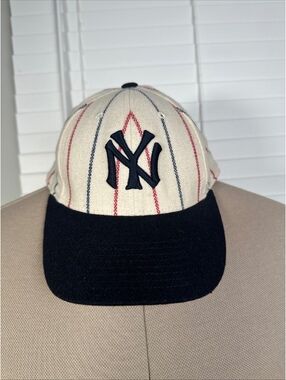 New York Yankees Hat Pinstripes 1916 6 7/8” Hat Wool